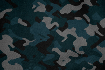 army camouflage waterproof tarp texture , blue navy camo pattern - obrazy, fototapety, plakaty