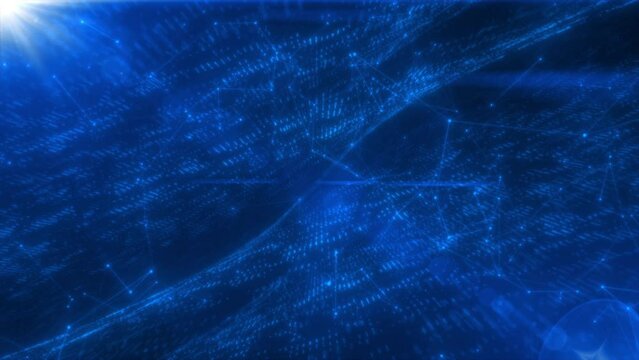 Technology abstract digital plexus blue background for presentation,social media
