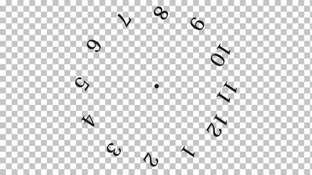 Mechanical clock face dials template. clock face sign. clock

