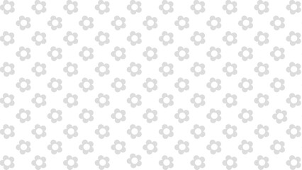Seamless background with grey flowers
