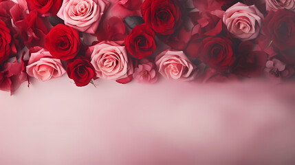 Valentine's Day, love and romance background, background with heart shapes