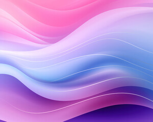 Abstract Futuristic Design: Vibrant Wave of Blue and Purple Fluid on White Background
