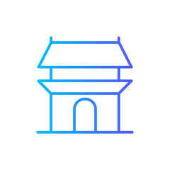 gyeongbokgung palace gradient icon