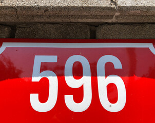 The number 596
