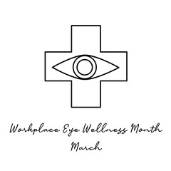 Workplace Eye Wellness Month's single line graphic is suitable for commemorating the event.