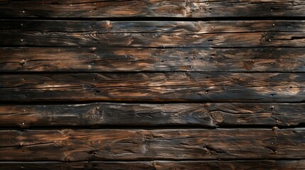 Dark old Wood wall background or texture. Natural pattern wooden background, Ai Generated.