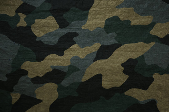 blue and beige army military camouflage waterproof plastic tarp texture
