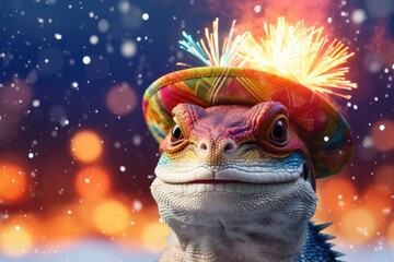 dragon in the night sky