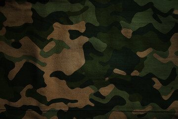 army military camouflage cotton cloth texture , woodland variation