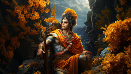 Mythical Wonders: Ajodhya's Connection with Lord Rama - obrazy, fototapety, plakaty