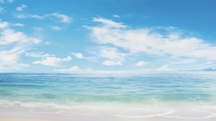 Fototapeta na wymiar beach backdrop ocean background illustration sea water, horizon coast, tide surf beach backdrop ocean background