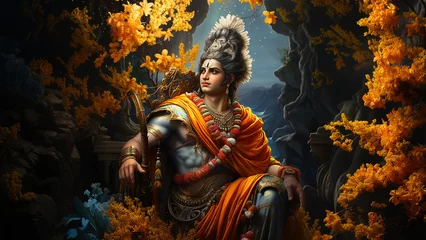 Tuinposter Ajodhya Chronicles: Reliving the Mythical Tales of Lord Rama © PixelPalette