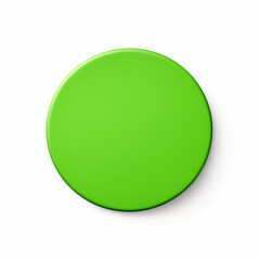 Fotografia con detalle de forma circular de color verde sobre fondo blanco - obrazy, fototapety, plakaty
