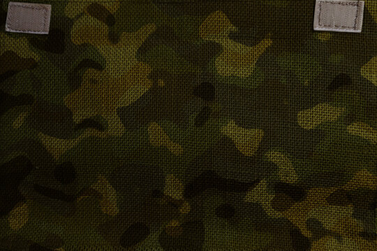 army camouflage pattern canvas with velcro straps patches