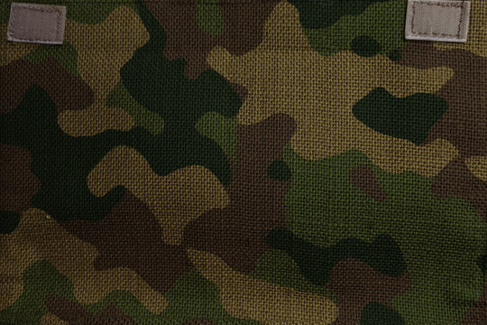 army camo burlap mesh with velcro straps patches