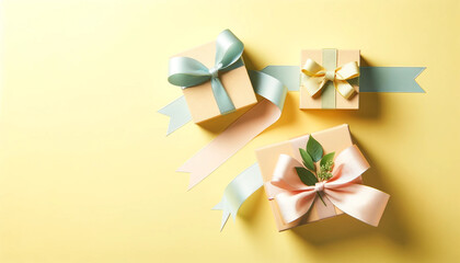 gifts illustration small with ribbon 