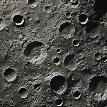 fotografia en blanco y negro de crateres de luna