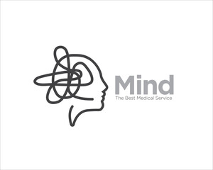 mind health logo designs for medical and health consultation logo