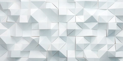 Abstract 3d white cubes background, geometric pattern texture.
