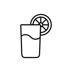  Lemonade drink outline icons, minimalist vector illustration ,simple transparent graphic element .Isolated on white background