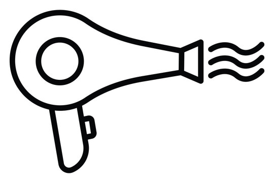 recommend clip art: Hair dryer icon. icon related to hairstyling and salon services. line icon style. element illustration