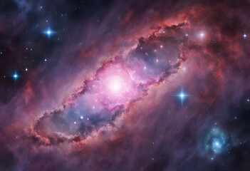 Obraz premium Nebula bodie sand galaxy in the vastness of space