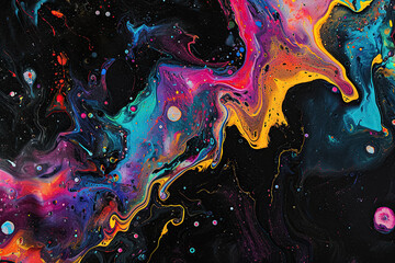 Cosmic Liquid Psychedelic Texture Pack - Dynamic and Colorful Abstract Designs for Creative Projects, Ideal for Artistic Backgrounds and Graphic Art, Generated AI
