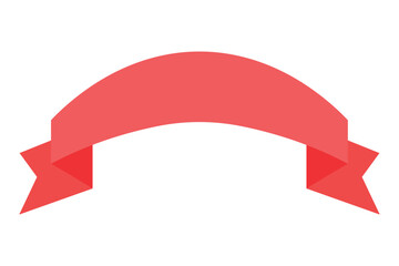 Fototapeta premium Red Ribbon Decor Sticker Design