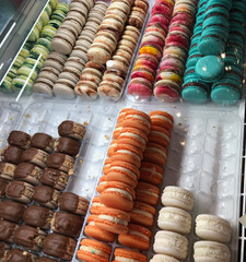Delicious French macarons 