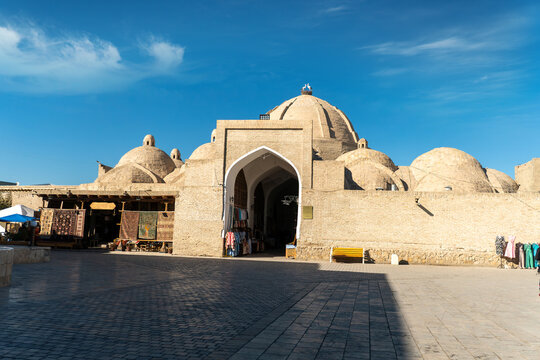 Domes of ancient trade center in Bukhara