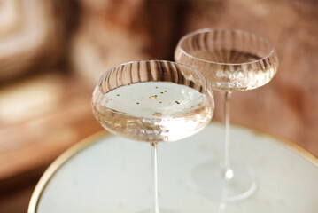 Two glasses with champagne © Dasha Petrenko