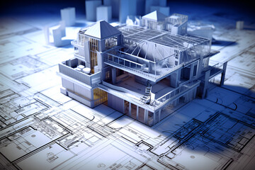 house plan blueprint, 3d house structure 