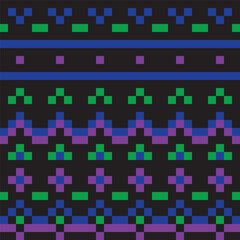 Abstract pixel colorful vector illustration Seamless pattern on background fabric pattern design wallpaper.