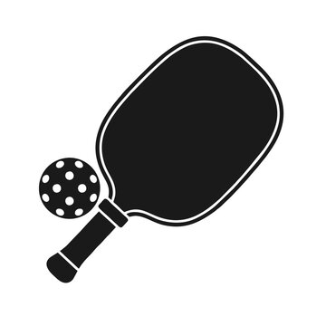 Pickleball Icon Isolated On White Background