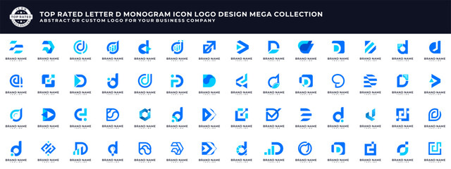 D logo monogram.