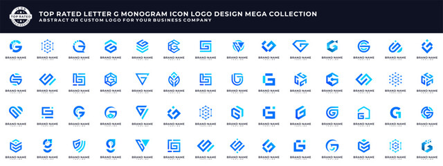 Set of G monogram.