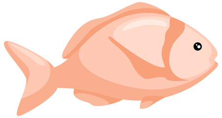 Aquarium fish illustration. Aquarium fish icon for your design.