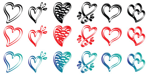 Fototapeta na wymiar heart illustration.heart design icon flat.Modern flat valentine love sign.symbol for web site design, button to mobile app. Logo heart illustration,Trendy vector hart shape