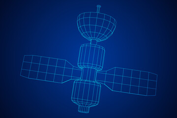 Space station communications satellite.