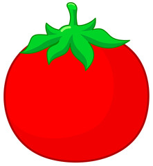 Tomato icon illustration. Fresh red Vegetable, Vegetarian, vegan Healthy organic food.