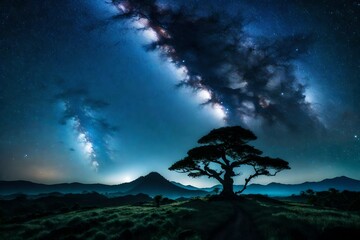 night sky and clouds