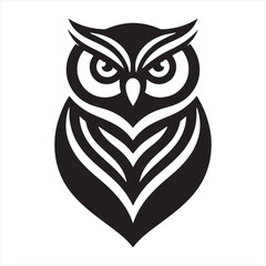 Celestial Whispers: Bird Silhouette Unveiling the Mystical Aura of Owl Silhouettes - Bird Silhouette - Owl Vector
