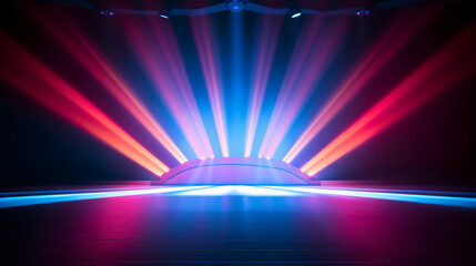 Modern dance stage light background with spotlight