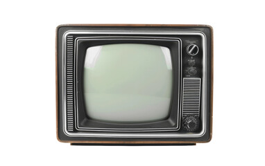 Television Showcase On Transparent Background.