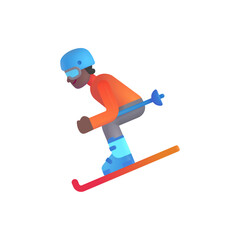 Fototapeta premium Skier : Medium-Dark Skin Tone