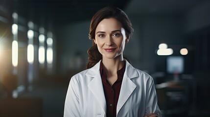 Obraz premium Portrait of smiling female nurse