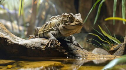 Fototapeta premium Arctodus simus in its natural habitat