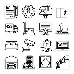 Real estate icon vector