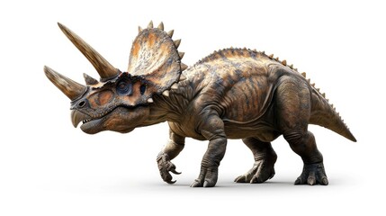 Fototapeta premium Triceratops isolated on white background