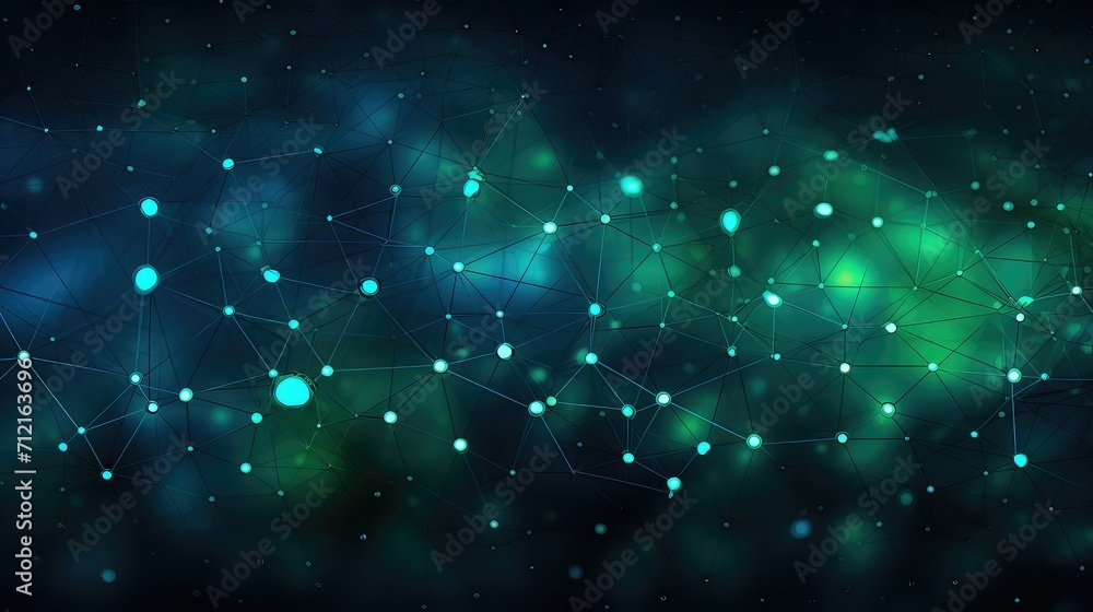 Poster technology network dots background illustration digital connection, internet communication, web onli